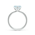 thumbnail image 2 of Angara Natural 1.4 Ct. Aquamarine Solitaire Ring in 14K White Gold for Women (Ring Size: 10.5), 2 of 9