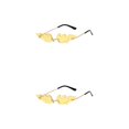 thumbnail image 2 of Qarigey Gafas de sol Flame And Fire Gafas de moda para una apariencia elegante Sin marco Durable Impermeable Transpirable A prueba de viento Type9 NO9, 2 of 6