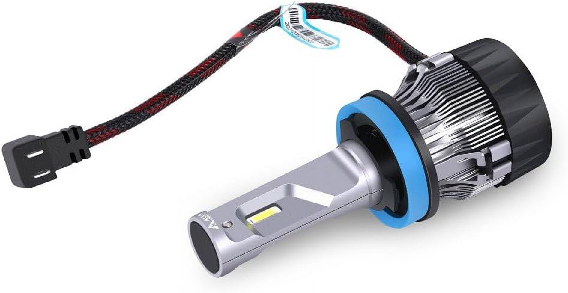Alla Lighting H9B H11B LED Fog Lights Bulbs or DRL, 6000K Xenon White Lamps for Cars, Trucks, SUVs
