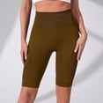thumbnail image 2 of Women's Seamless High Waisted Biker Shorts, Tummy Control Compression Yoga Workout Shorts, Butt Lifting Contour Athletic Gym Running Shorts, 2 of 7