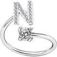 thumbnail image 1 of Letter Open Ring Adjustable Women Rings ,Adjustable Fashion Premium Letter Ring Suitable For Girlfriend And Wife N, 1 of 3