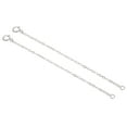 thumbnail image 1 of Unique Bargains 3 Inch S925 Silver Necklace Extender Gold Plated Chain Extenders Extension, Platinum 2 Pack, 1 of 6