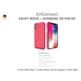 thumbnail image 2 of SAMA-Air Connect Wireless Battery Case for iphone X 3000 mAh & Free Screen Protector - Red, 2 of 5