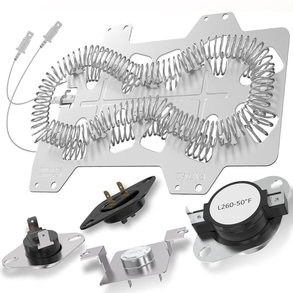 【Upgraded】DC47-00019A Dryer Heating Element for Samsung DVE50R5200W/A3 DV45H7000EW/A2 DV40J3000EW/A2 DVE50M7450W/A3 DV42H5000EW/A3 DV42H5200EW/A3 DVE50R5400V/A3 DV48H7400EW/A2 DV42H5200EP/A3
