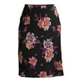 thumbnail image 6 of Terra & Sky Women's Plus Size Floral Slip Skirt, 6 of 6
