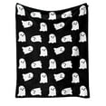 thumbnail image 2 of XGFHYJEH Halloween Blankets, Halloween Indoor Decor Decorations, Halloween Home Decoration Ornament, Halloween Cute Ghost Flannel Shawl Nap Blanket, 2 of 3