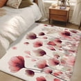 thumbnail image 5 of Pink Flowers 3'x5' Washable Rug, Spring Watercolor Botanical Floral Beige Non-Slip Area Rugs for Entryway Kitchen Classroom, StainResistant Dorm Throw Carpet, Low Pile Soft Indoor Floor Mat, 5 of 9