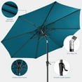 thumbnail image 3 of 9ft Outdoor Patio Umbrella,Outdoor Table Umbrella with Push Button Tilt and Crank,Market Umbrella 6 Sturdy Ribs,Yard Umbrella, 3 of 6