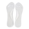 thumbnail image 1 of 1 Pair Transparent Unisex Silicone Foot Massage Insole Relax Cushion Support Pad Unique Bargains El pie del talón del protector del amortiguador, 1 of 3