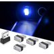 thumbnail image 1 of Dww-50 piezas de luces ambientales LED azules para coche, luces enchufables de 5 V, mini kit de iluminación ambiental interior para coches, portátiles, 1 of 5