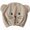 Coffee, variant on Adorable animal face hair drying towel, super soft and highly absorbent microfiber fabric for quick drying, gentle on hair and skin, cute embroidered design for kids and adults.