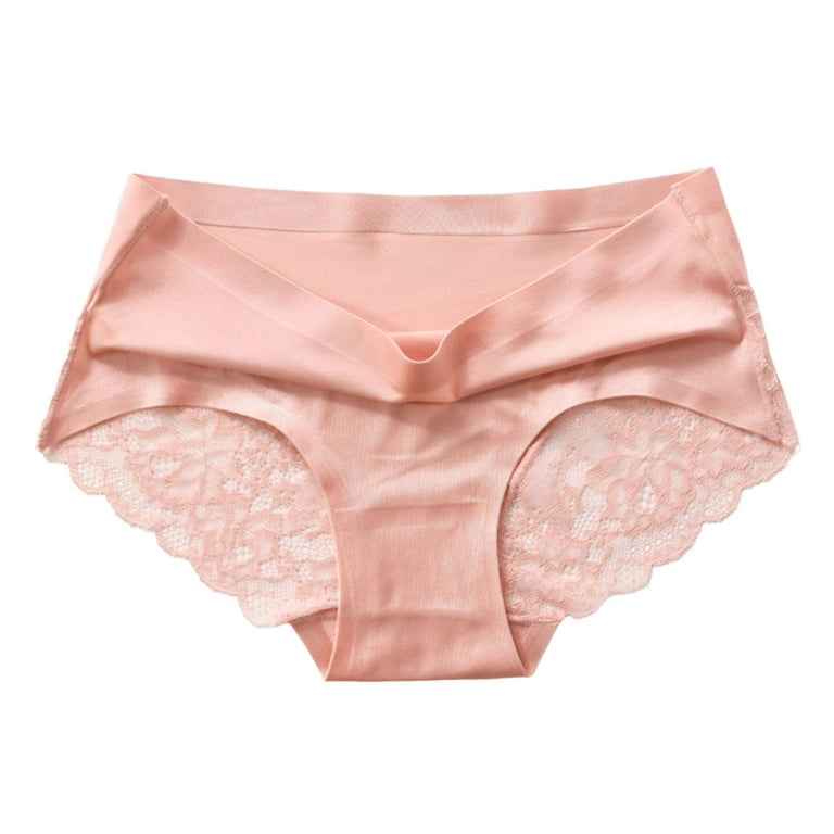 rygai Women Panties Lace Underwear Seamless Patchwork Briefs for Daily  Wear,Black XL