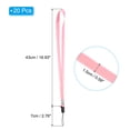 thumbnail image 2 of Uxcell 17" Neck Lanyards 0.6" Width Detachable Strap Lanyard for ID Badge Keys Pink 20 Pack, 2 of 5