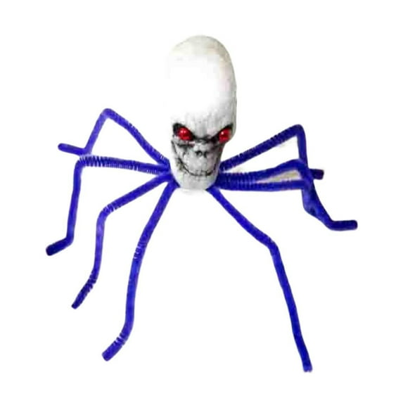 LYU 5 Pcs/Set Halloween Spider Skull Increase Atmosphere Realistic Decorative Creepy Durable Halloween Decoration Horror Clear Texture Halloween Ghost Head for Halloween Party