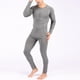 thumbnail image 4 of Conjuntos de ropa interior térmica Hombres Pantalones superiores Compresión L gris shamjiam Ropa interior térmica, 4 of 9