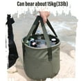 thumbnail image 3 of Cubo de Agua Plegable Contenedor de Agua Plegable Multifuncional con Asa Capacidad de 20 L/10 L Fregadero Plegable de PVC para Acampar para Pescar en Casa Viaje en Coche Verde ANGGREK  Otros, 3 of 8