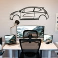thumbnail image 4 of LaModaHome Peugeot 208 GTI Metal Silhouette Wall Art, 4 of 5