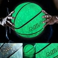 thumbnail image 3 of Basketball, Glow in the Dark Basketball, Glowing Composite Leather Luminous Basketball Gift for Youth, Men, Women, Indoor-Outdoor Night Basketball Size 7(29.5") / 6(28.5") / 5 (27.5") with Pump, 3 of 6