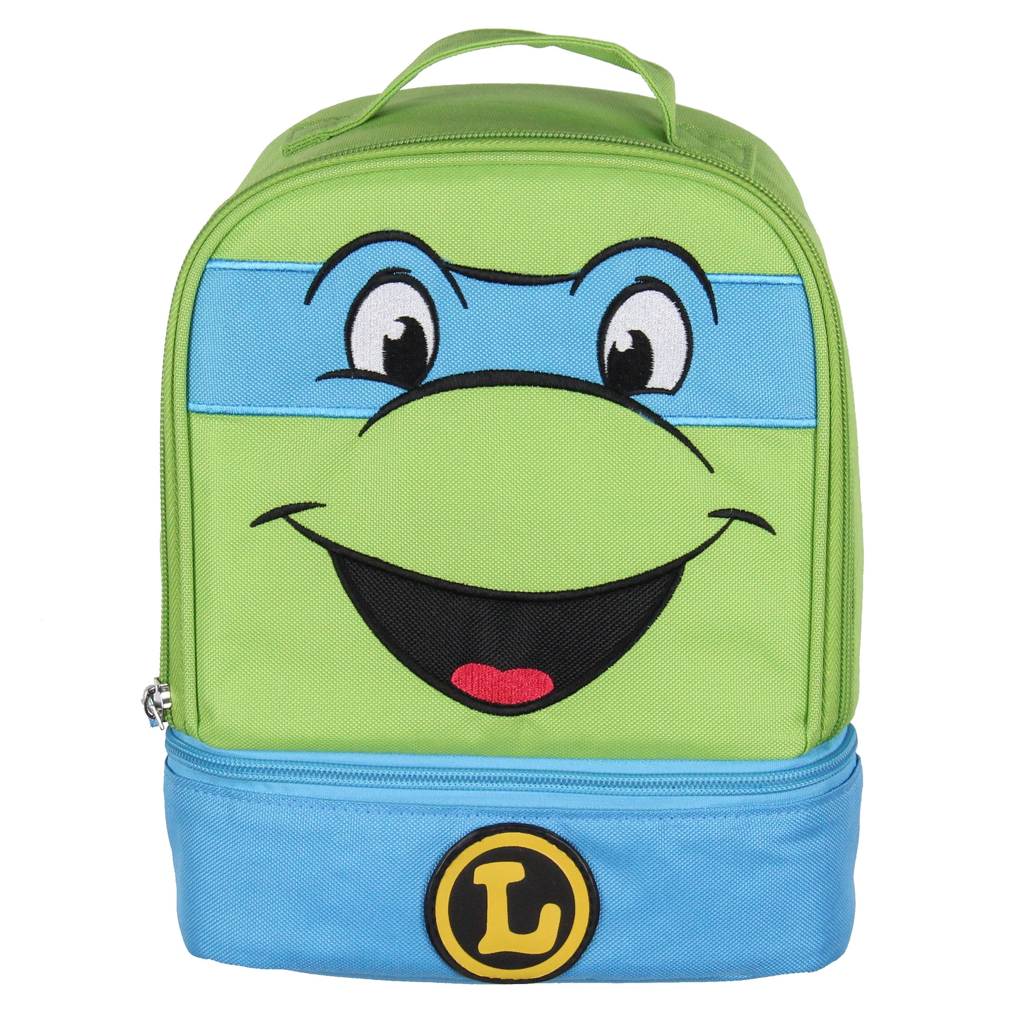 Teenage Mutant Ninja Turtles TMNT All Turtles Dual Compartment Lunch Box (Leonardo) 9"