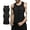 Black+black, variant on Mens Compression Shirt Slimming Body Shaper Vest Workout Tank Tops Abs Abdomen Undershirts