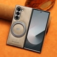 thumbnail image 2 of for Samsung Galaxy Z Fold 7 Case Leather Magnetic [Compatible with MagSafe] [360° Rotatable Ring Kickstand] Shockproof Protective Slim Phone Cover for Samsung Galaxy Z Fold 7 - Gray, 2 of 14