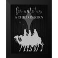 thumbnail image 2 of Prime, Marcus 12x14 Black Modern Framed Museum Art Print Titled - A Child Is Born, 2 of 5