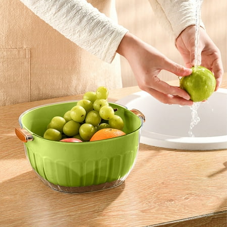 

Christmas Holiday Savings 2023! QTOCIO Kitchen Gadgets Vegetable Basket Strain Wash And Vegetables Fruit Multi Function Kitchen Vegetable Washing BasketStrainer & Soaking Bowl Fruit Bowl & Vege