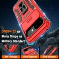 thumbnail image 5 of KOMI for Google Pixel 9A Case with [2 Pack] HD Screen Protector + Slide Camera Cover, 360° Rotation Ring Kickstand [Military Grade] Shockproof Protective Phone Cover for Pixel 9A Red, 5 of 5