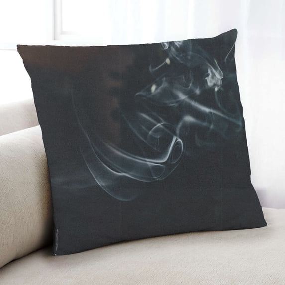 Ahgly Company Abstract Smoke Indoor Throw Pillow, 18 inch by 18 inch