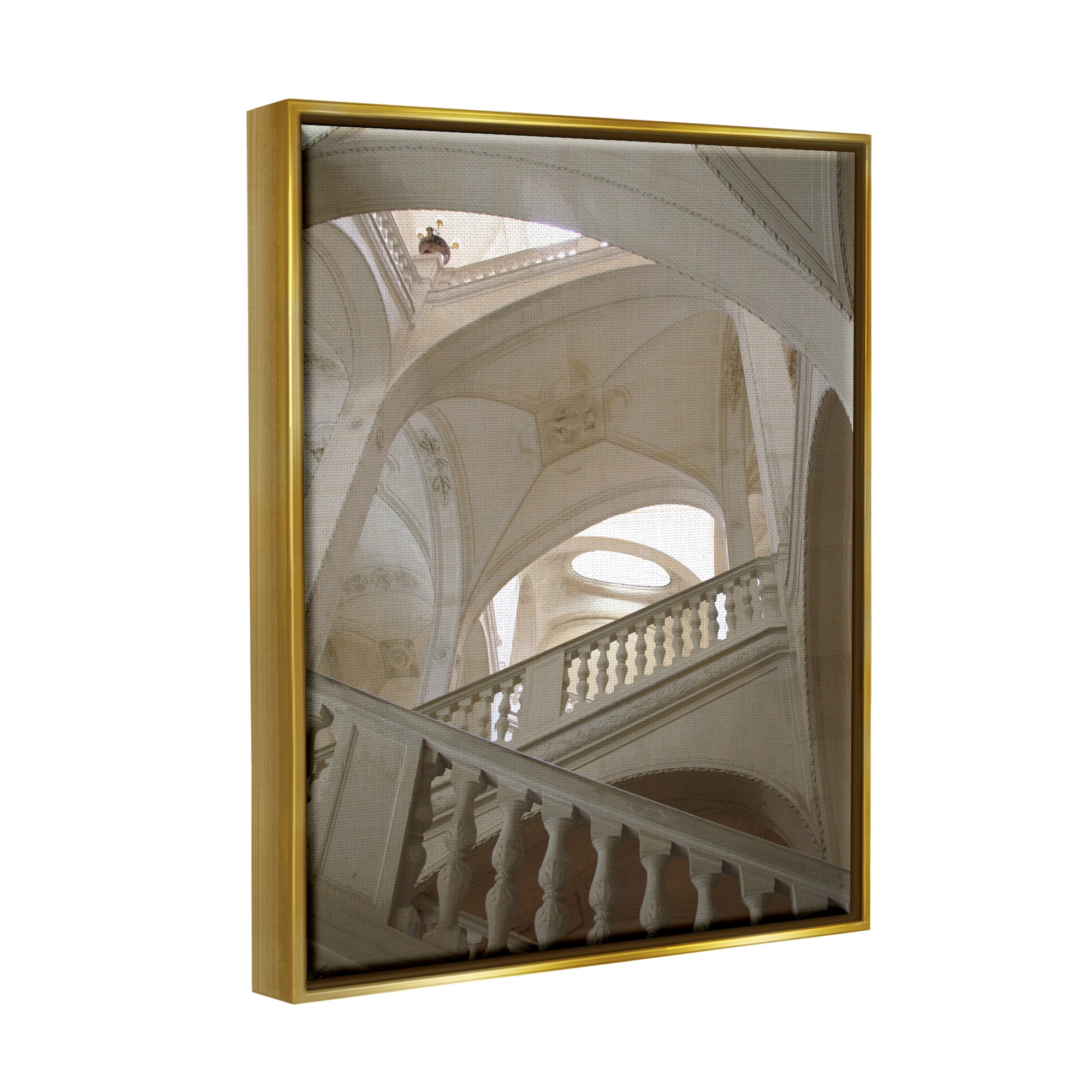 Stupell Industries Elegant Architecture Photography Travel & Places Photography Gold Floater Framed Art Print Wall Art, 25 x 31