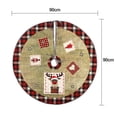 thumbnail image 3 of Twinkseal Christmas Tree Skirt Lace-up Design Snowflake Christmas Tree Skirt Easy to Install Exquisite Design Xmas Tree Skirt for Festive Decorations Tree Skirt, 3 of 8
