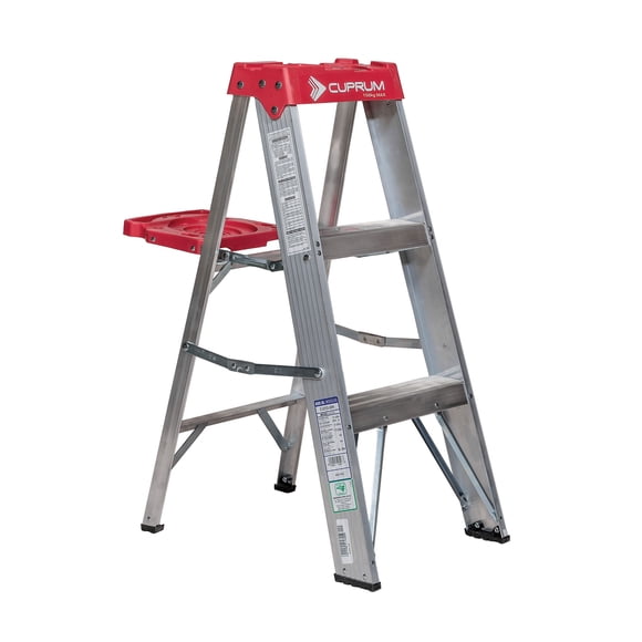 ESCALERA TIJERA C231203N ALUMINIO TIII B/ROJA CUPRUM