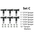 thumbnail image 2 of BE-TOOL Airless Paint Sprayer Accessories, Tungsten Steel Reversible Spraying Nozzle Accessories for Paint Gun, Painter Housing Renovation (Set C), 2 of 8