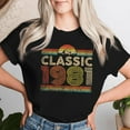 thumbnail image 2 of Classic 1981 Vintage 1981 Classic Year Birthday Women T-Shirt - Retro Birthday Celebration Tee - 1981 Milestone Apparel - Vintage Year Shirt - Gift for Women Born in 1981, 2 of 3