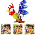 thumbnail image 2 of Cute Crown Chicken Ceramic Craft Ornament Simulation Animal Statue DIY Accessory Exquisite Desktop Garden Decor Figurine, 2 of 4
