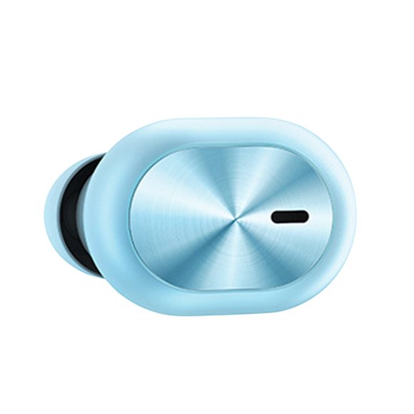 Matsuzay 2021 mini auriculares inalámbricos invisibles de Ture en la oreja auriculares Bluetooth Cables de audio/vídeo Azul