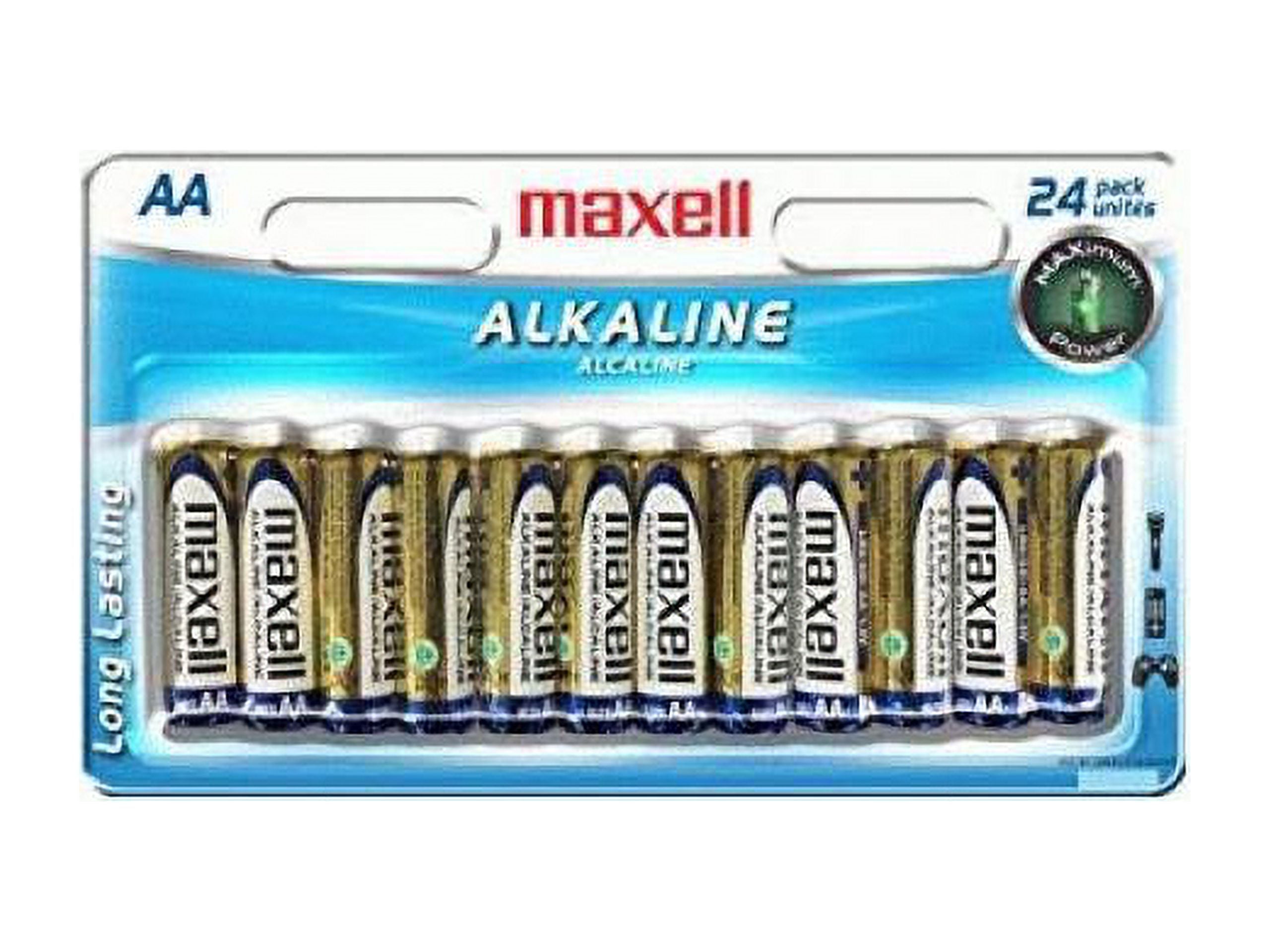 Maxell 723473 Aa Alkaline Battery 24 Pack Supl Hanging Blister Card