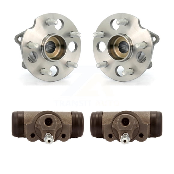 Transit Auto Rear Wheel Cylinders and Hub Bearing Assembly Kit for Car Toyota RAV4 - Left Right Side (Driver Passenger) K7D-101918