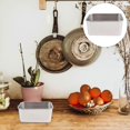 thumbnail image 3 of 2pcs Stainless Steel Food Storage Boxes Square Box Cake Food Box (Silver), 3 of 4