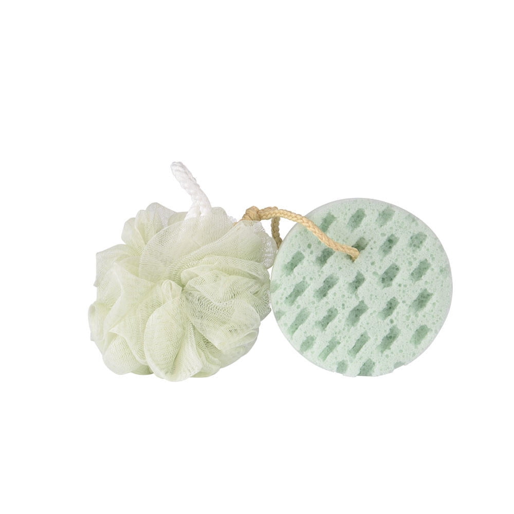 LIVINGbasics Bath Sponge, Soft Loofahs Shower Sponge for Sensitive Skin