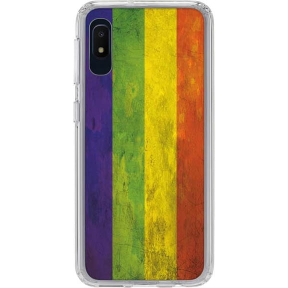 Skinit PRIDE Distressed Rainbow Flag Galaxy A10e Clear Case
