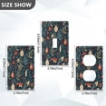 thumbnail image 4 of Switch Panel Switch Decoration 2.76x4.53x0.28 Inches Duplex Outlets Switch Plate Wall Plates Living Room Kitchen Bedroom Study Switches Christmas Leaf Green, 4 of 8