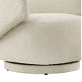 thumbnail image 6 of Modway Celestia Swivel Upholstered Modern Boucle Fabric Chair in Ivory, 6 of 9