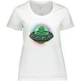 thumbnail image 3 of Inktastic Spaceship Funny Alien Outer Space Women's Plus Size T-Shirt, 3 of 5
