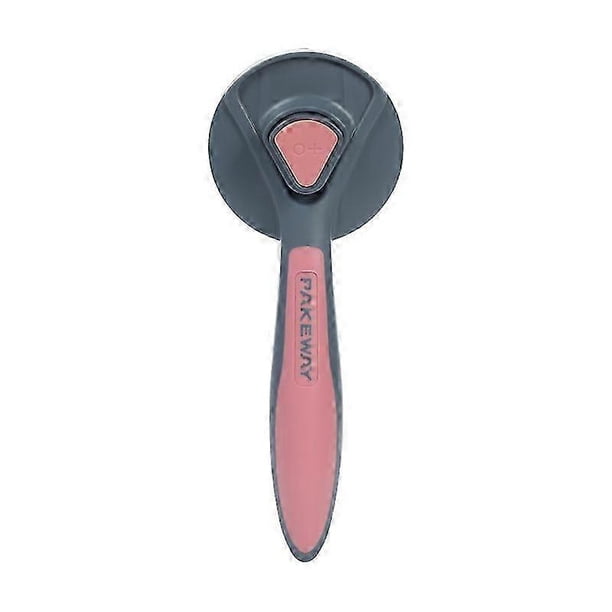 Cepillo para perros y gatos, cepillo autolimpiante para perros pequeños, diseño ergonómico que no araña la piel - Rosa