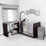 Bacati Dots/Pin Stripes 10 Piece Crib Bedding Set