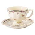 thumbnail image 2 of Juego de taza y platillo de café de cerámica, juego de taza de té de tarde, durabilidad , regalo de cumpleaños único, de café multifuncional, 2 of 8