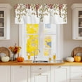 thumbnail image 2 of Valances for Windows Autumn Eucalyptus Leaves on White Rod Pocket Short Curtain for bathroom living room bedroom Fallen Leaves 1 Panel 42x12in, 2 of 9