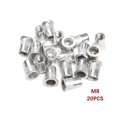 thumbnail image 3 of 20 Pcs Écrou Rivet Tête Plate M3 M4 M5 M6 M8 M10 Alliage d'Aluminium Fileté Ensemble d'Écrou Rivet Capuchon Écrou Rivet, 3 of 3