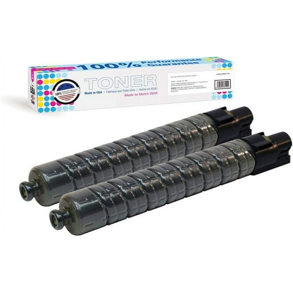MADE IN USA TONER Compatible Replacement for Ricoh Aficio Savin C9130 C9135 MP C3001 MP C3501 MPC3001 MPC3501-841578 - Black, 2 Pack 22,500 Pages